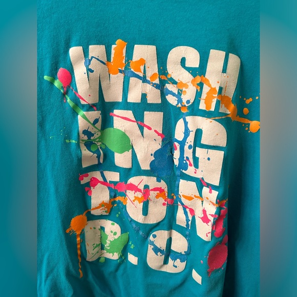 ANVIL VTG 90s Washington DC tourist graphic tee. Small hole in front. - Picture 6 of 6